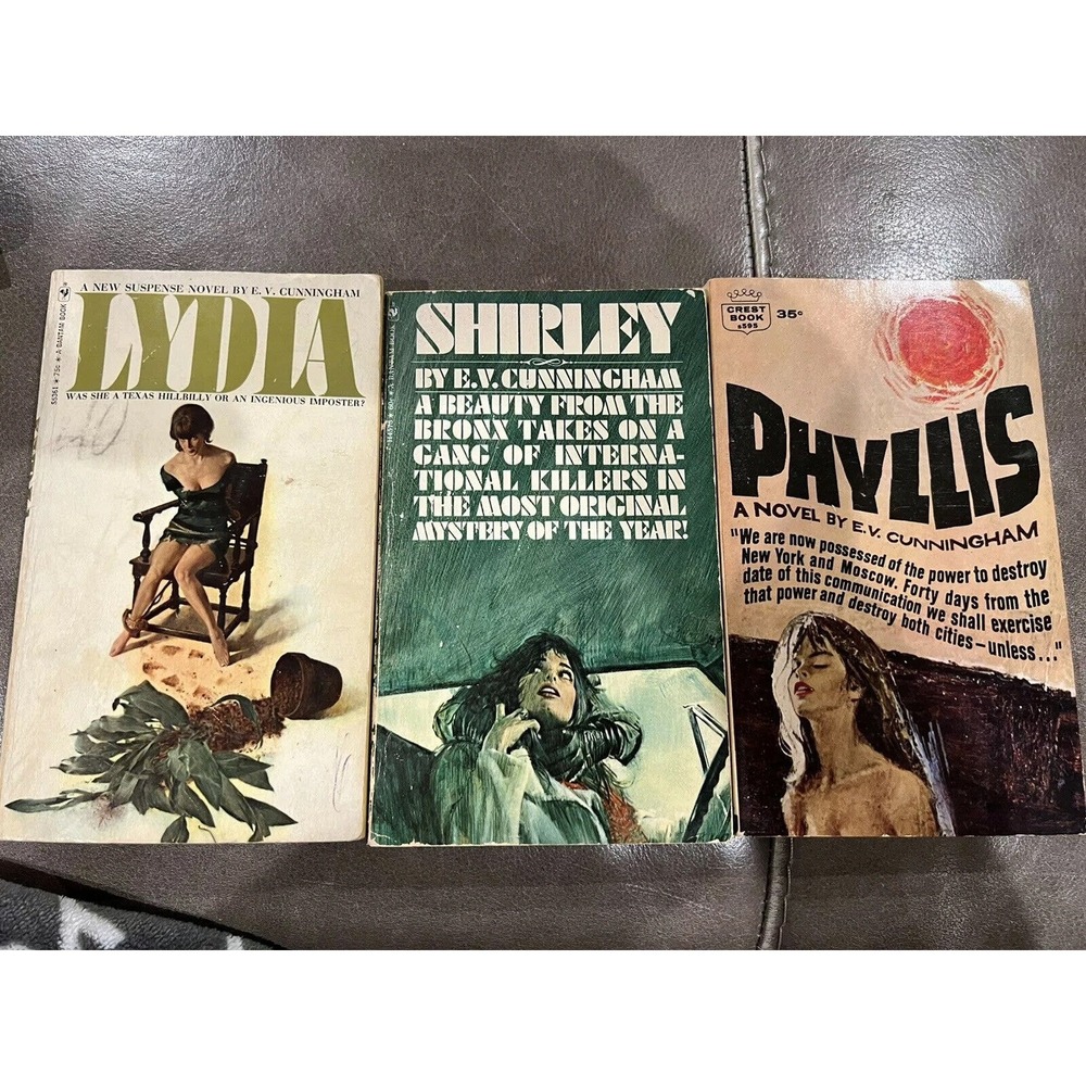 lot 3 - E. V. Cunningham paperbacks Lydia Shirley Phyllis Thriller Mystery